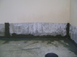 ремонт и гидроизоляция примыкания пол-стена